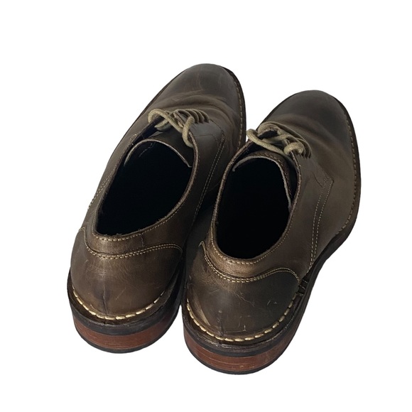 Men Cole haan brown distressed leather loafers size 9M (b42) - Picture 4 of 8